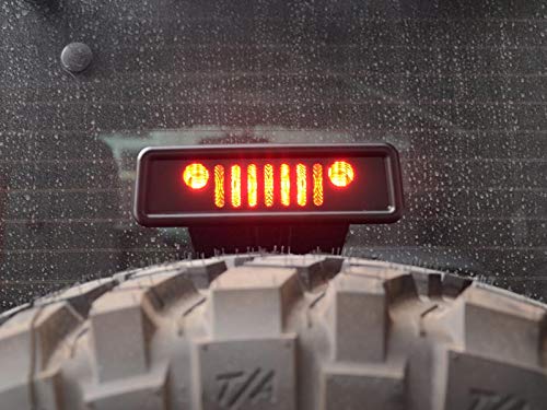 MAKER OFF ROAD ブラックサードリアブレーキライトカバー外側withフレームfor Jeep Wrangler Unlimited JKアクセサリー