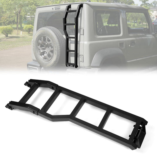 MAIKER OFF ROAD ジムニー リアラダー JB64 ジムニーシエラ JB74 ラダー アルミ製 軽量 梯子 はしご ブラック 外装パーツ